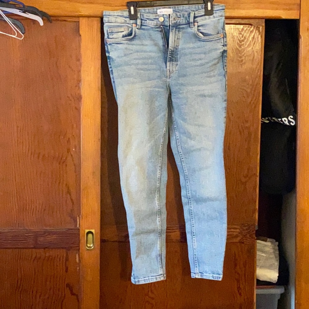 Zara blue light retro vintage jeans